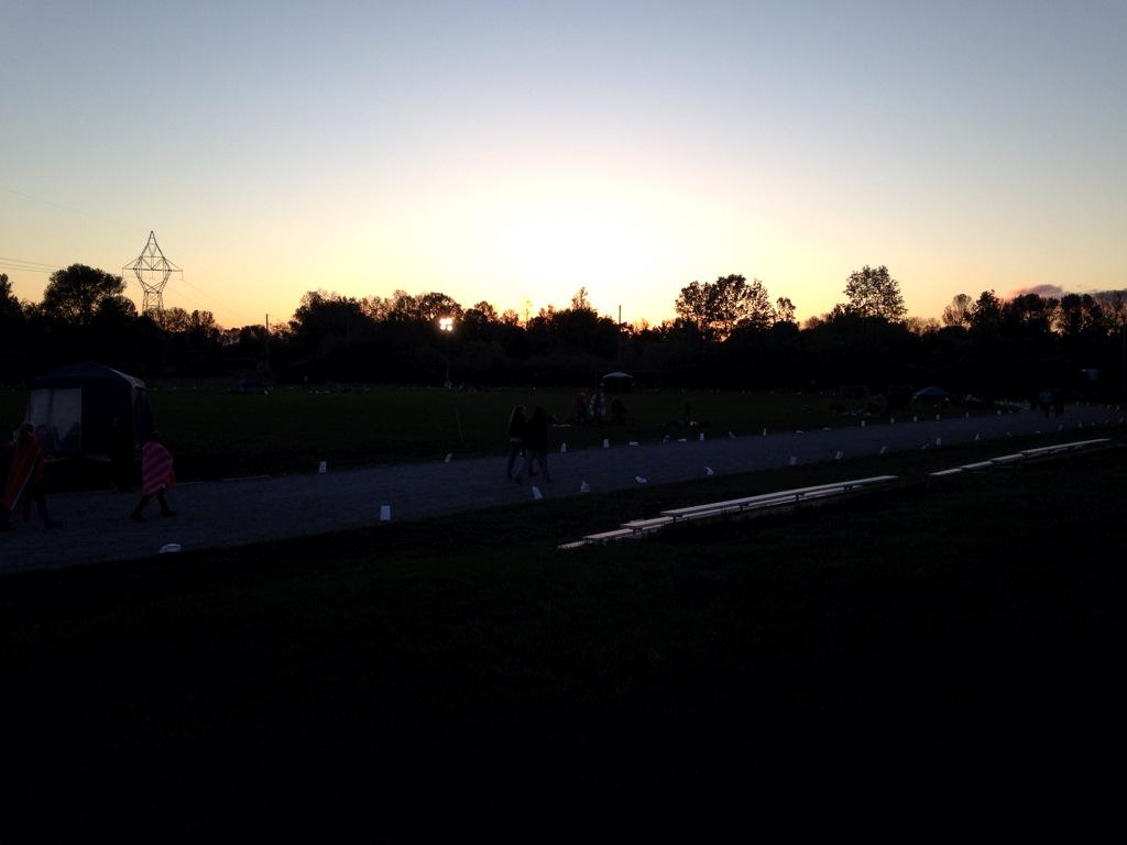 OTHSRelay's tweet photo. OTHS Relayers still going hard as the sun sets as we enter the 9th hour of our event http://t.co/bC0XdHAmik