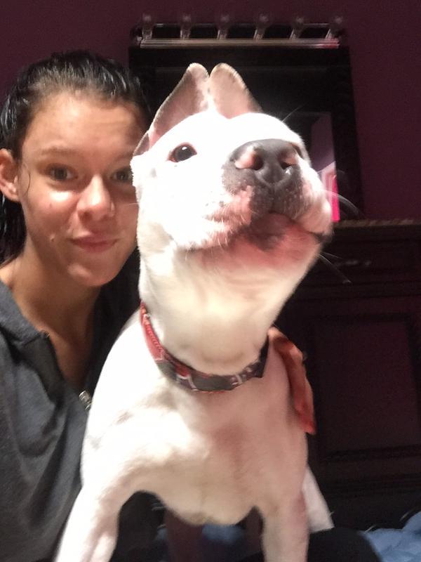 No #makeup #selfie with this boy. Hope I don't scare you. #sweets #love xxx