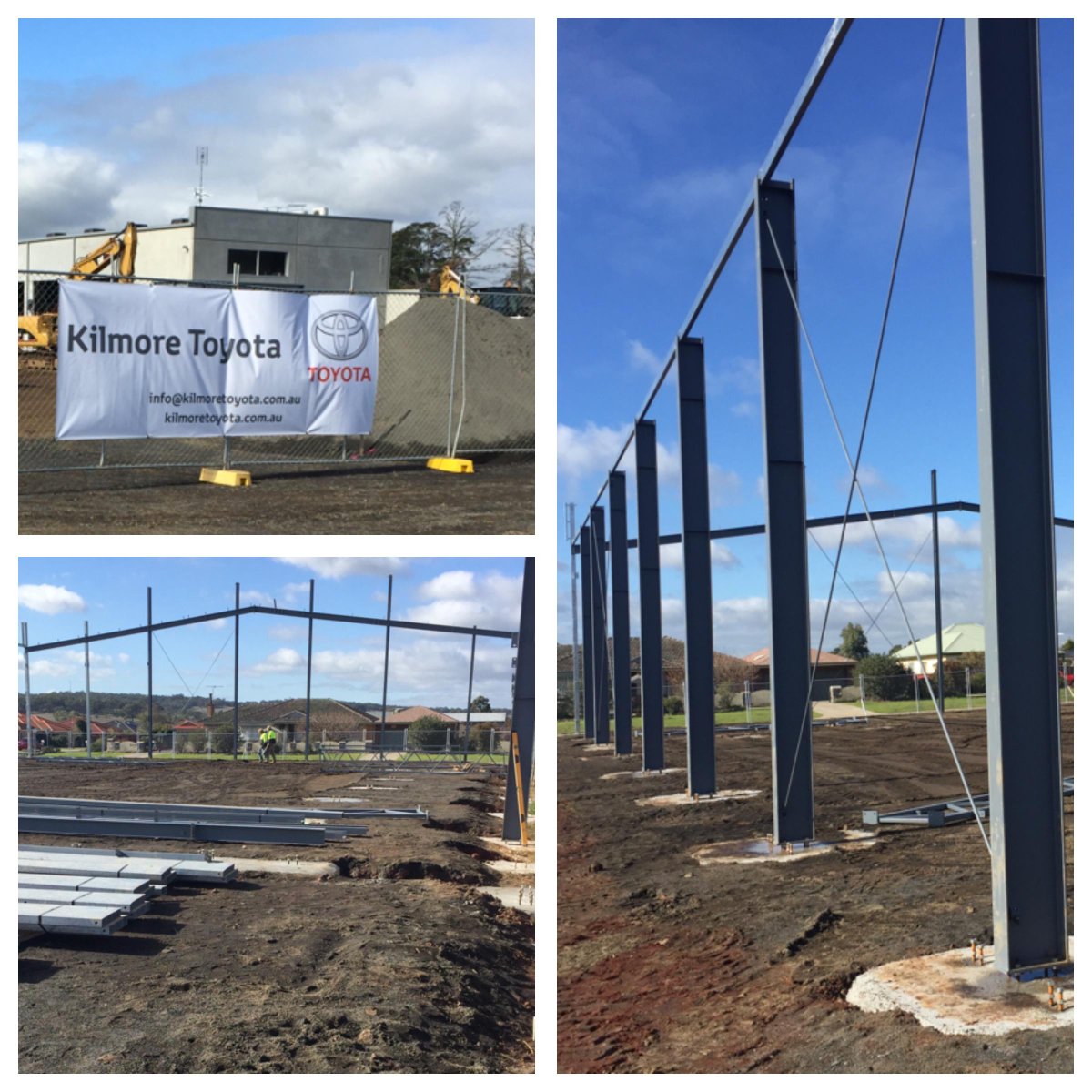 KilmoreToyota's tweet photo. Check out the development at the new #Kilmore #Toyota #Dealership. Coming soon! #OhWhatAFeeling #NewCar #Woohoo http://t.co/cjP6x75uUU
