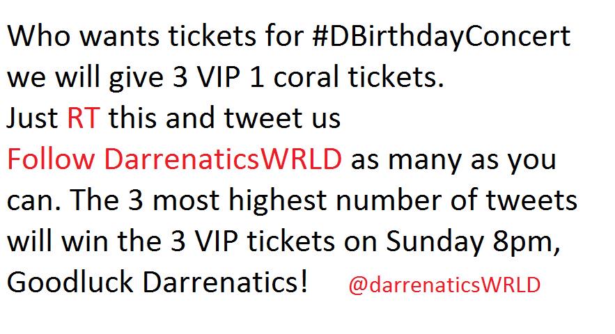 KathnielMediaPH's tweet photo. Who want tickets for #DBirthdayConvert we will give 3 VIP tickets. Just READ THIS AND RETWEET. http://t.co/DIEQX9wzBi