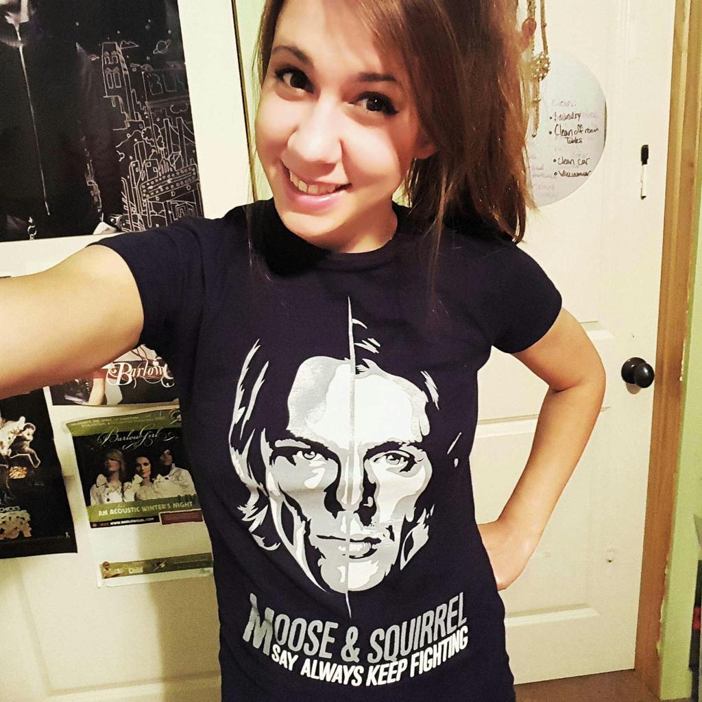RileyNicMo's tweet photo. Super excited to get my #AlwaysKeepFighting T-shirt #TeamMooseAndSquirrel #YourMentalHealthMatters http://t.co/fiEMsKpZFB
