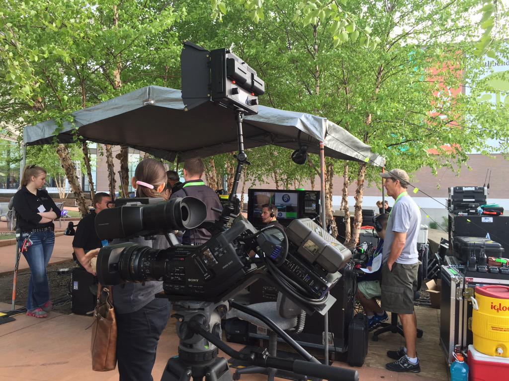 LastReplicator's tweet image. South Bend, Indiana 150th birthday event. My wireless camera getting prepped......