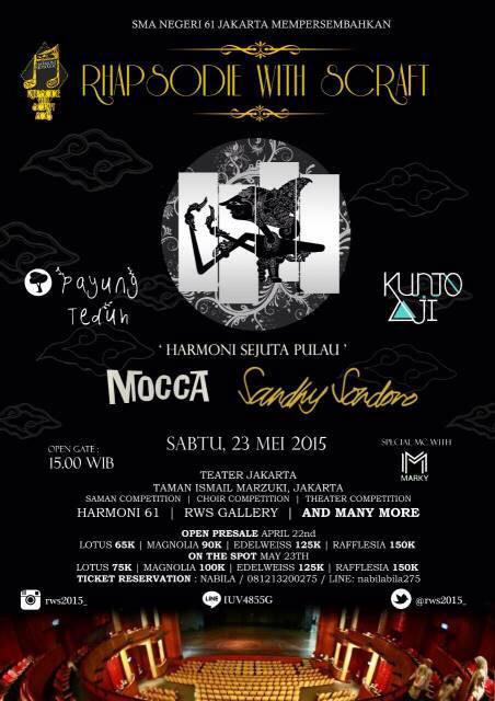 MALAM INI! JAKARTA| Payung Teduh pkl 20.30 di Rhapsody With Scraft @ Teater Jakarta, TIM. Info: <a href="/RWS2015_/">RhapsodieWithScraft</a>