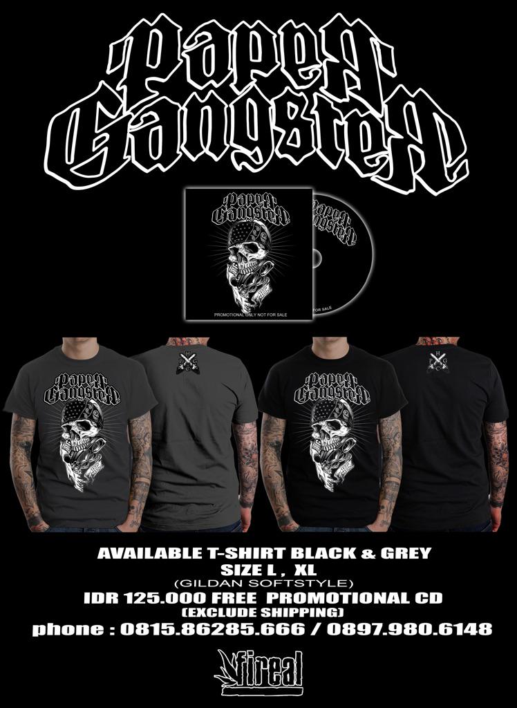 Pre-order!! T-shirt Official P.G.H.C Black &amp; Grey Gildan soft (size L, XL lokal)+CD promo idr:125rb, Grab Fast!!