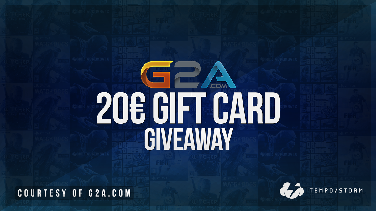 Tempo_Storm's tweet photo. We are giving away FIVE 20€ gift cards courtesy of @G2A_com! 

Retweet + Follow to enter! http://t.co/V8peywZLNg