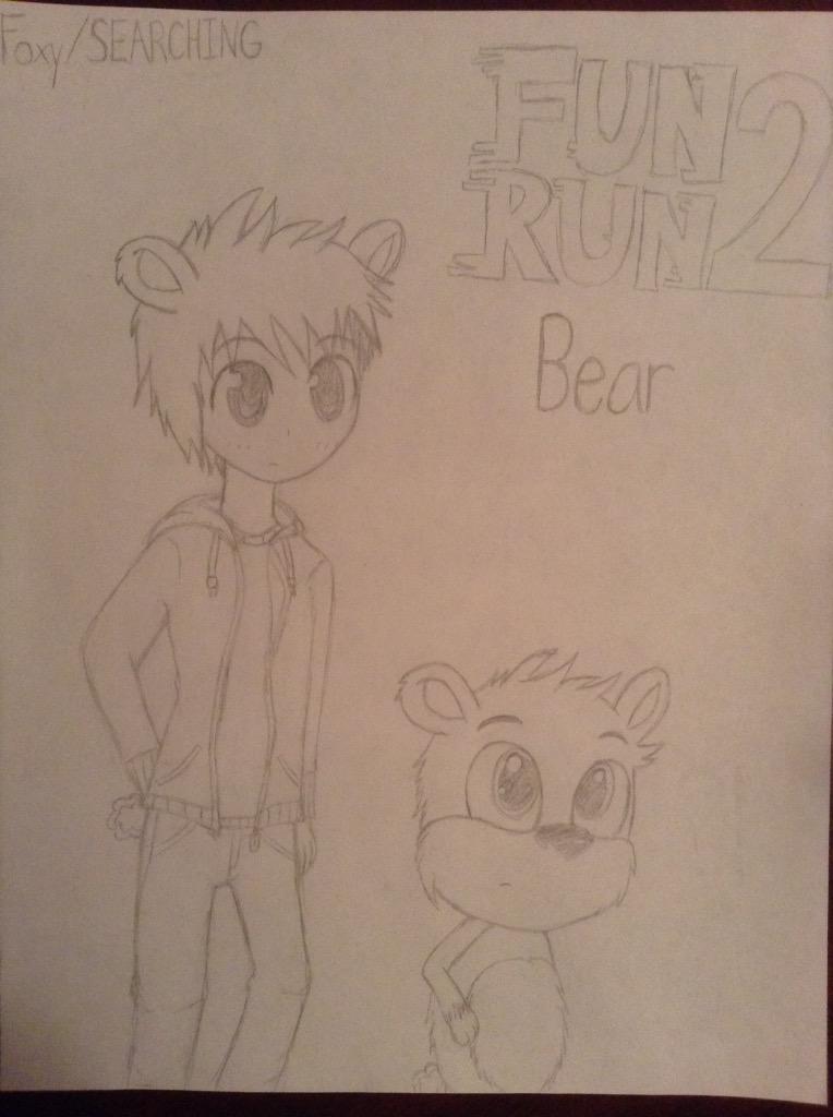ButteredMustard's tweet photo. @TheFunRun I've always wondered what #funrun2 characters would look like as humans... So... Here's the bear. :^) http://t.co/pewZ2nCEmB