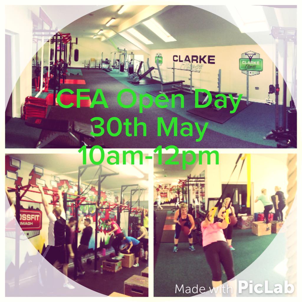 ClarkeFitness1's tweet photo. Open day 30th May. Come down and see our CrossFitters in action and avail of our special offers. http://t.co/KzdA3krIVx