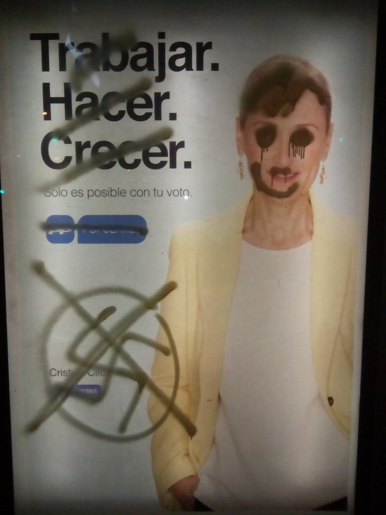 JCGetafe's tweet photo. Que quede claro que no les queremos. Agitación y propaganda en Getafe http://t.co/ftMqJS5wmk