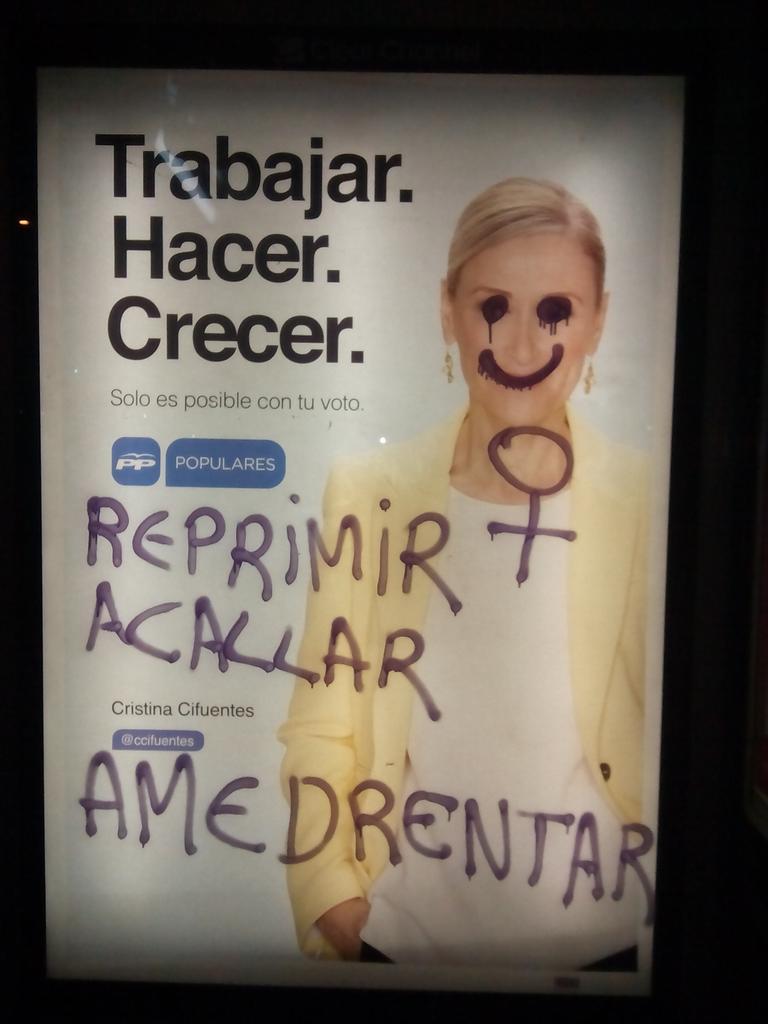 JCGetafe's tweet photo. Que quede claro que no les queremos. Agitación y propaganda en Getafe http://t.co/ftMqJS5wmk