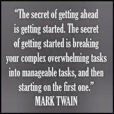 Dissertating's tweet image. #PhDTip The #secret is getting started. #Writing #Inspiration #smallsteps #oneatatime  #phdchat #phdlife