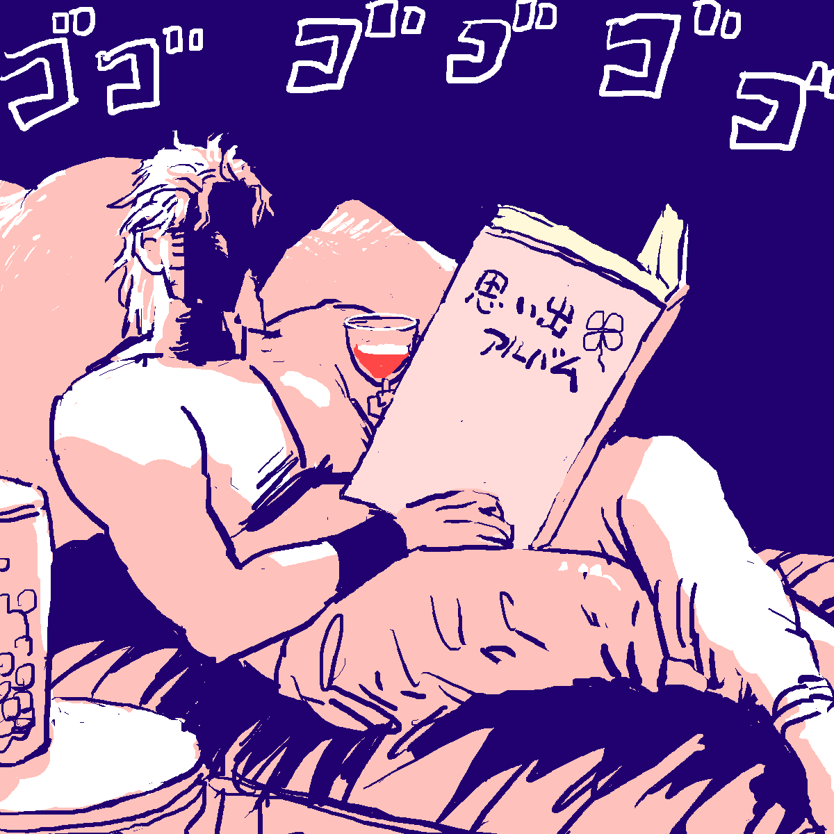 @a0php 呼ばれたヴァニラが「失礼します」って言って入ったときのDIO。 