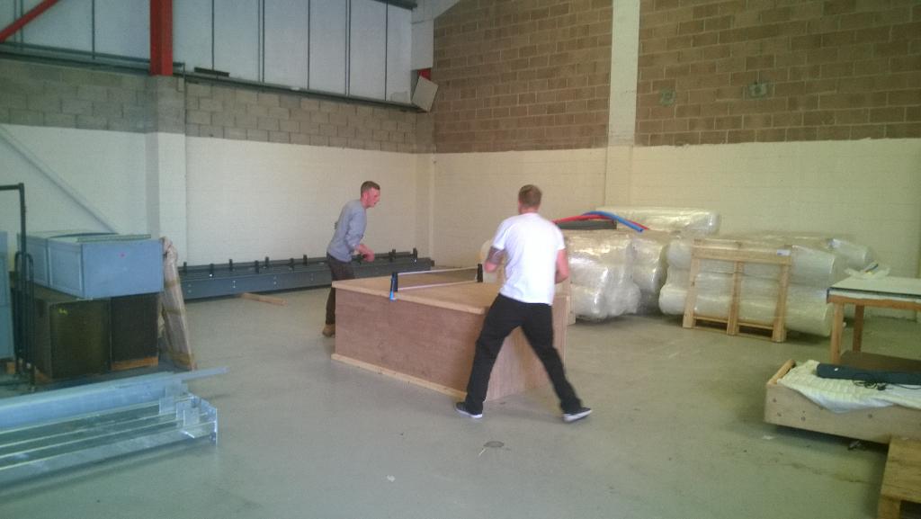 langandpotter's tweet photo. @activedevon @WorkplaceChall @Skills_Group lunch time this week at L&amp;P look like this! Thanks @sportplymouth for kit. http://t.co/2WPYBEdiNP