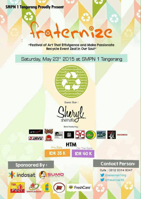 sherylsheinafia's tweet photo. ... tapi aku kejebak macet menuju panggung. Siapa yang dateng hari ini ke SMPN 1 Tangerang? http://t.co/lEoNi7SIvt