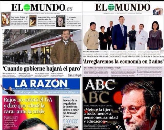 MrPINTXO's tweet photo. Ya que la razón utiliza su portada para pedir el voto en #JornadaDeReflexion , recordemos otras portadas. http://t.co/E9Ti3HVULX