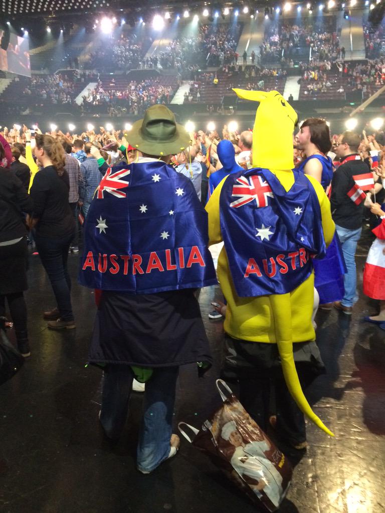 Aussies are so tough to spot at Eurovision. #SBSEurovision