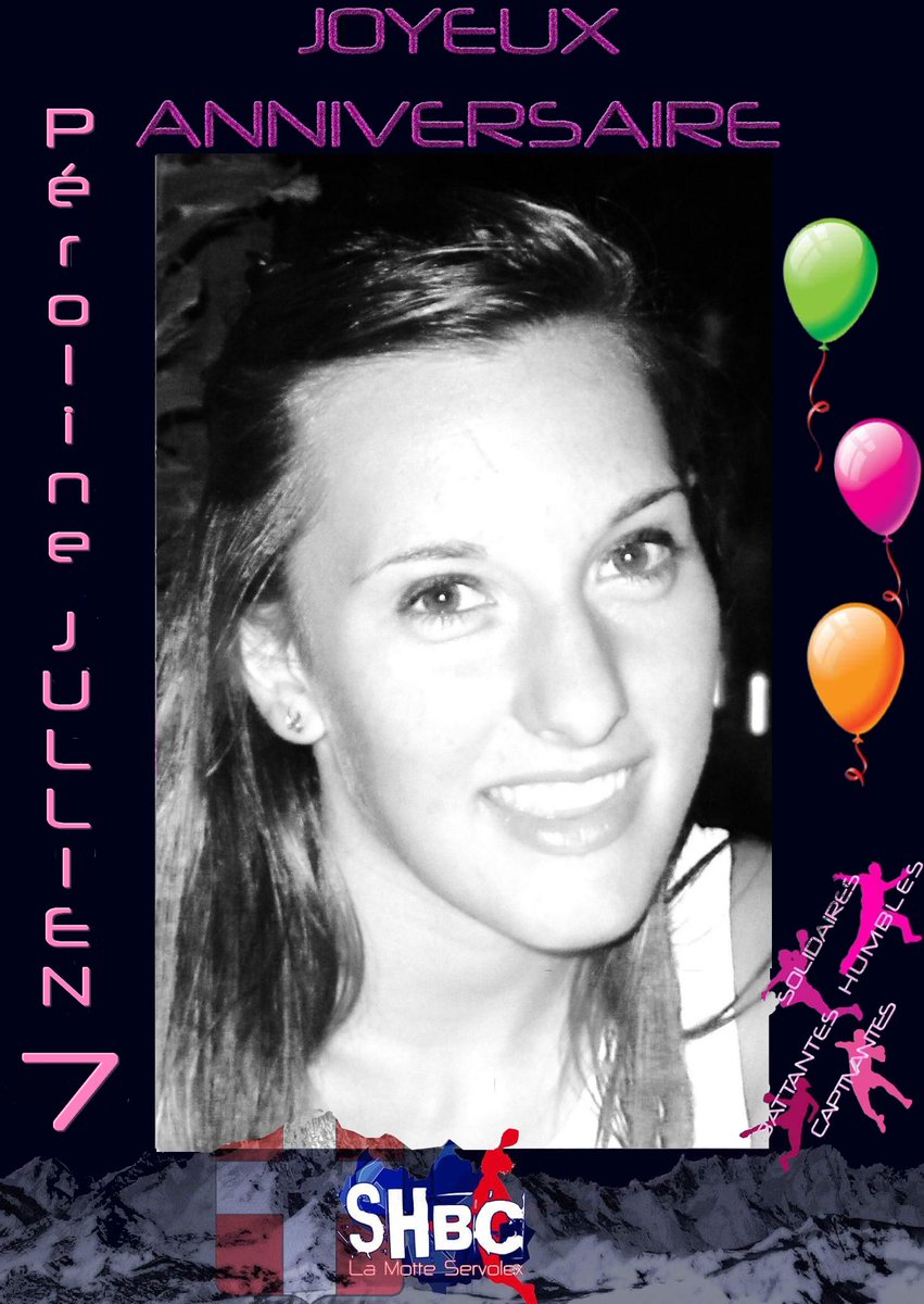 L'ensemble du <a href="/SHBC_LaMotteS/">SHBC Motte-Servolex</a>  souhaite un très bon anniversaire à "Péro", alias...Péroliiiiiine JULLIEN ! #HB #19ans