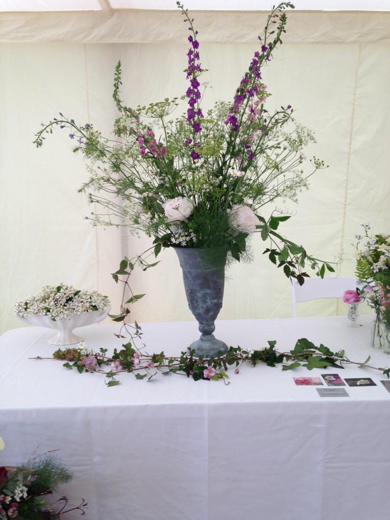 Blue Shed stand - all ready for <a href="/BridwellDevon/">Bridwell, Devon</a> wedding fair - fabulous venue on a gorgeous day!