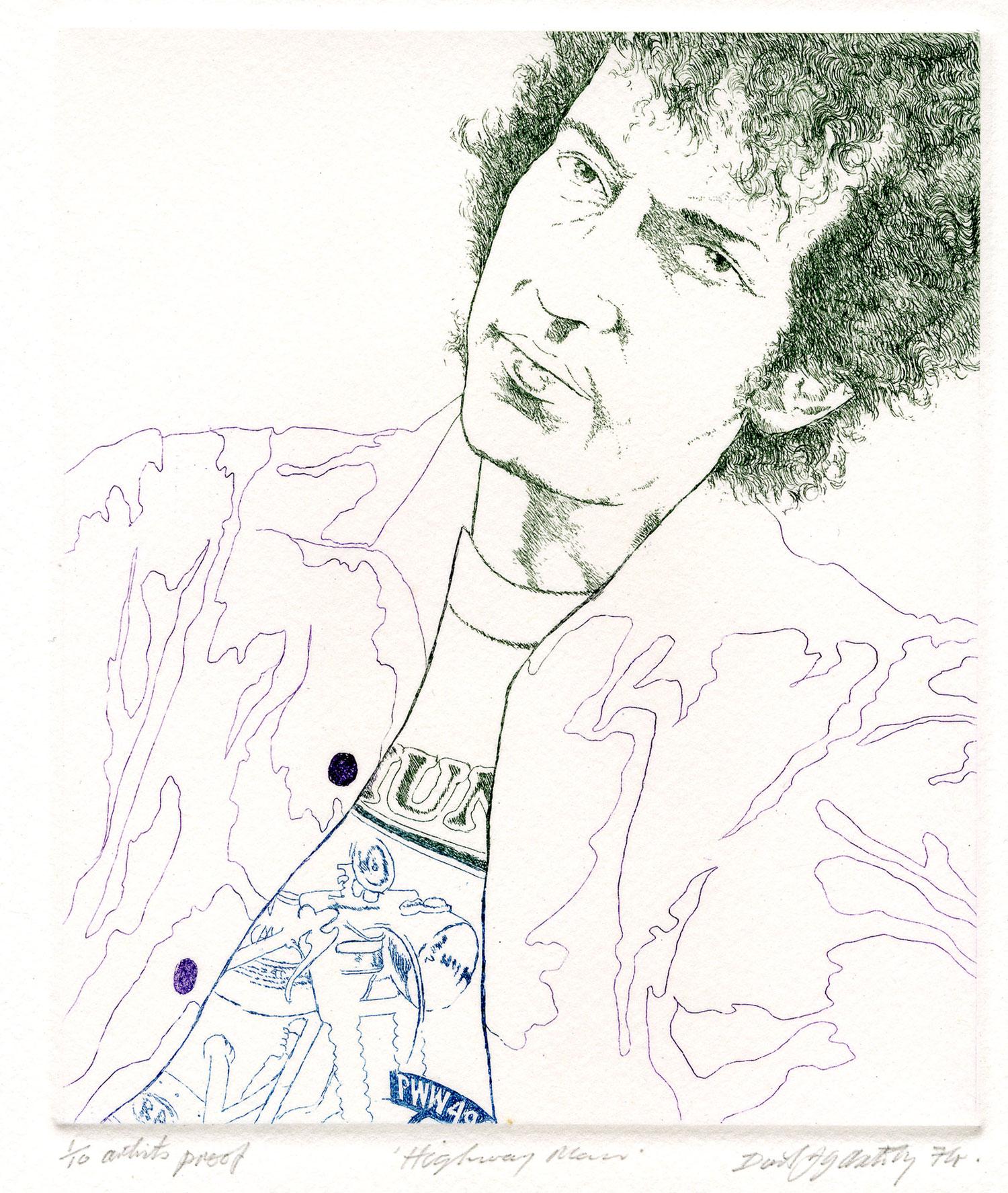 Happy birthday to Bob Dylan! Here s a portrait of him by David Oxtoby  