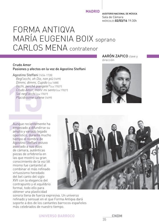 formaantiqva's tweet photo. [3] Forma Antiqva
+ Eugenia Boix + Carlos Mena
«Crudo Amor»
Madrid
02/03/16

@EugeniaBoix
@cndm_inaem
#cndm1516 http://t.co/6DZs8vpgVq