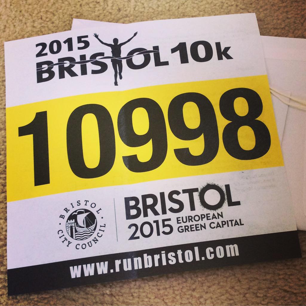 Uh oh! It just got real! #Bristol10k @run_bristol