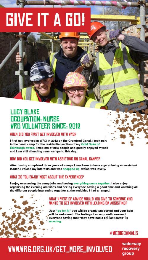 Fancy assisting on a Canal Camp? Hear from Lucy on how she got involved #giveitago #wedigcanals