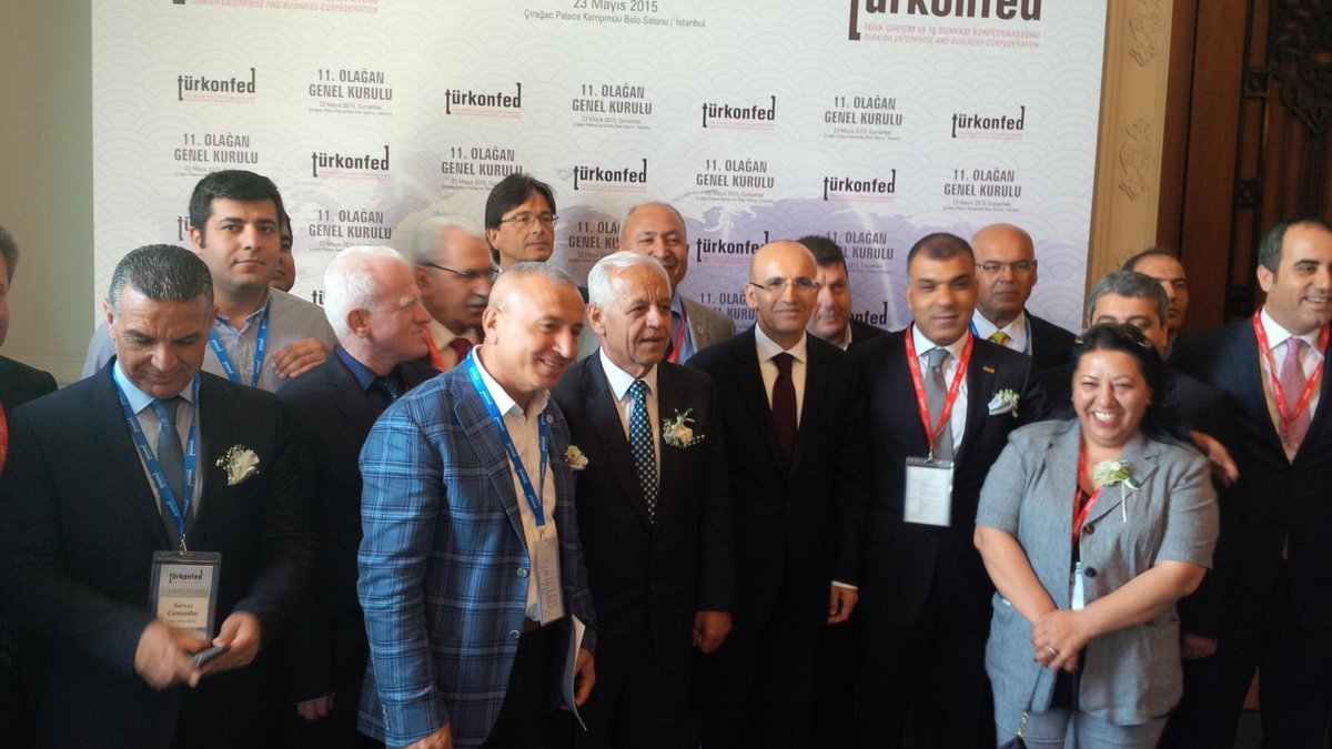 Sayın Bakanımız Mehmet Şimşek, Genel Kurulumuzda TÜRKONFED üyeleri ile... #turkonfed2015