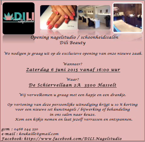 dili_hasselt's tweet image. Mis onze officiële opening niet! Kom jij ook? #DiliBeauty #Hasselt