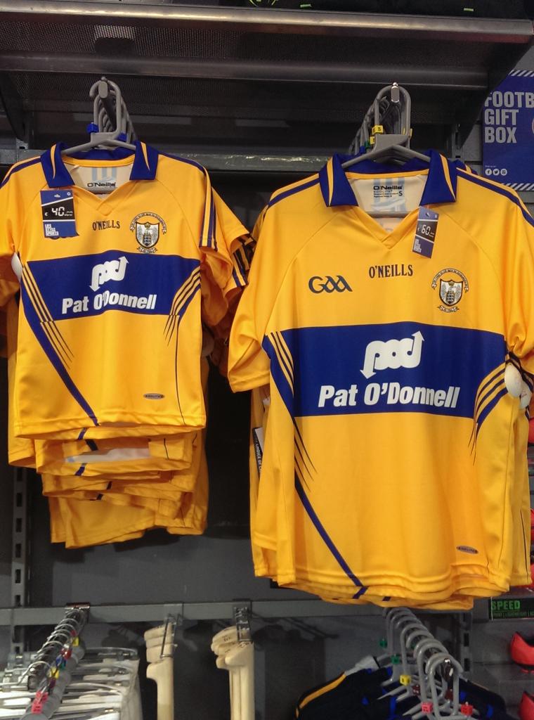 l_crotty's tweet photo. Get your Clare jersey today for the matches this weekend @FranMitchelllll  #clarevlim #lifestylesports #ennisSC http://t.co/xM62ykgy0e