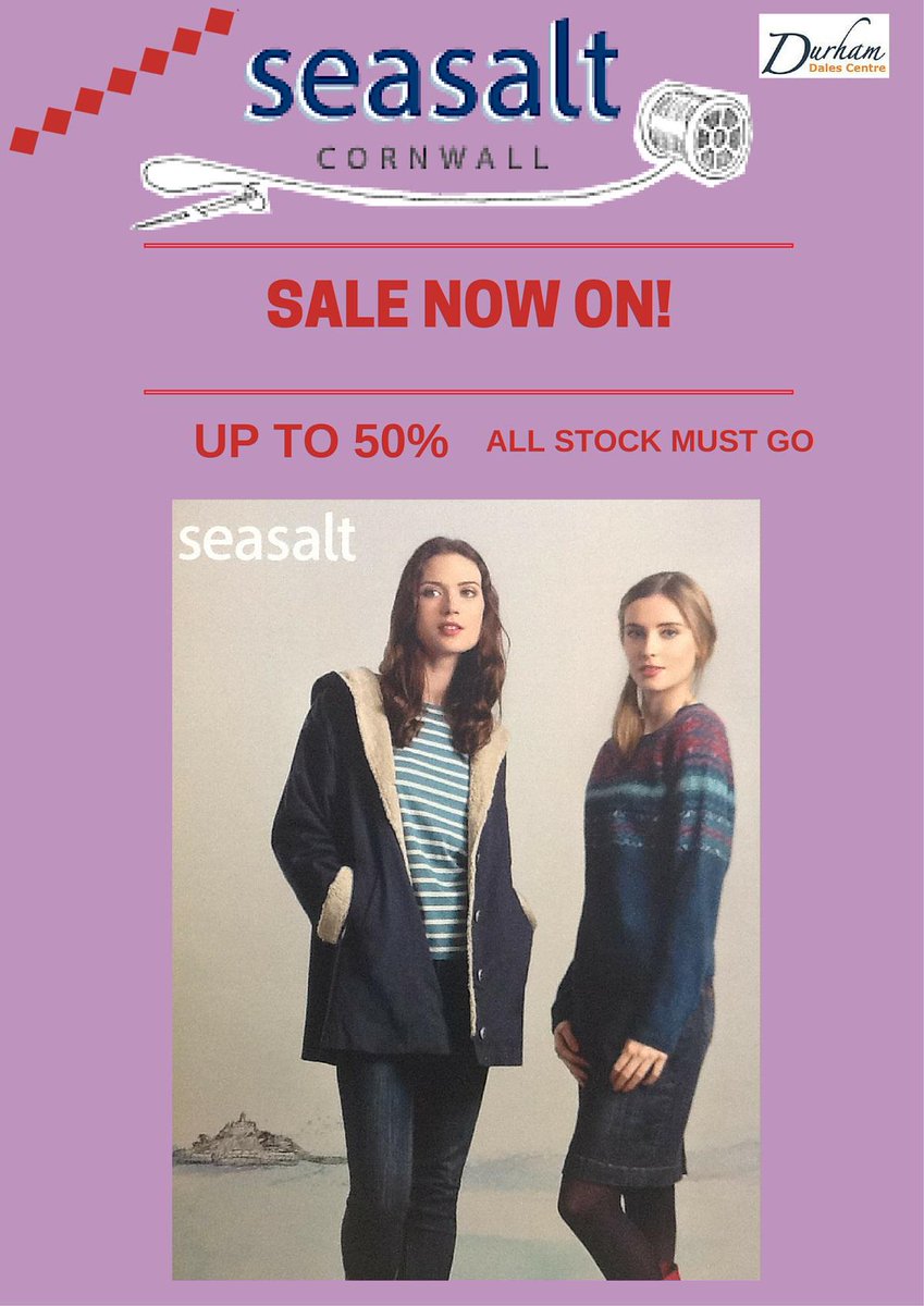 SALE! #Seasalt #sale now on, everything must, go up to 50% off! <a href="/NEFollowers/">#NEFollowers</a> @NEBizPromo <a href="/GoWeardale/">Go Weardale</a> <a href="/weardalenet/">Discover Weardale</a>