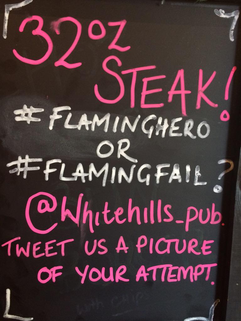Whitehills_pub's tweet image. Which will you be? #FlamingHero or #FlamingFail ?