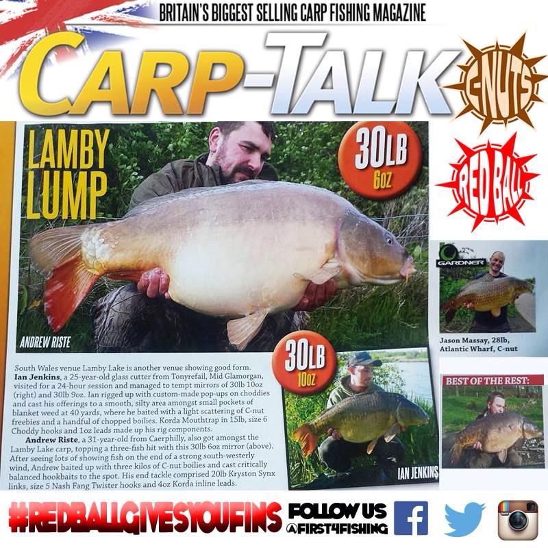 First4Fishing's tweet photo. #First4Fishing Baits are taking over Carp Talk this week! Congrats to all the guys who made this weeks @CarpTalkMag http://t.co/5Wl1kfwdZI