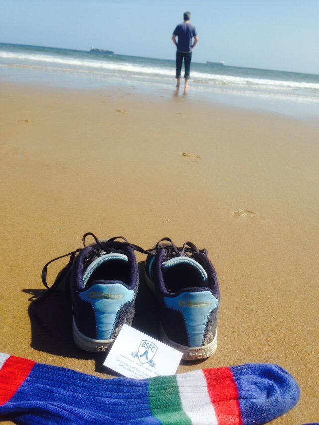 AndyRickeard's tweet photo. @SockCouncil @TRiCKETTengland #socksoffsaturday #bsfc http://t.co/uOkcMDqcEa