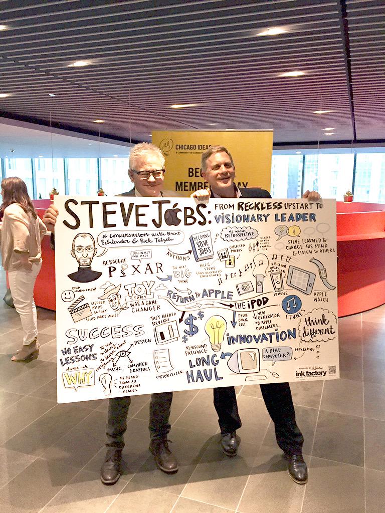 <a href="/brentschlender/">Brent Schlender</a> <a href="/tetzeli/">Rick Tetzeli</a> Had fun interviewing you both about #BecomingSteveJobs for <a href="/chicagoideas/">Chicago Ideas</a> #greatbook