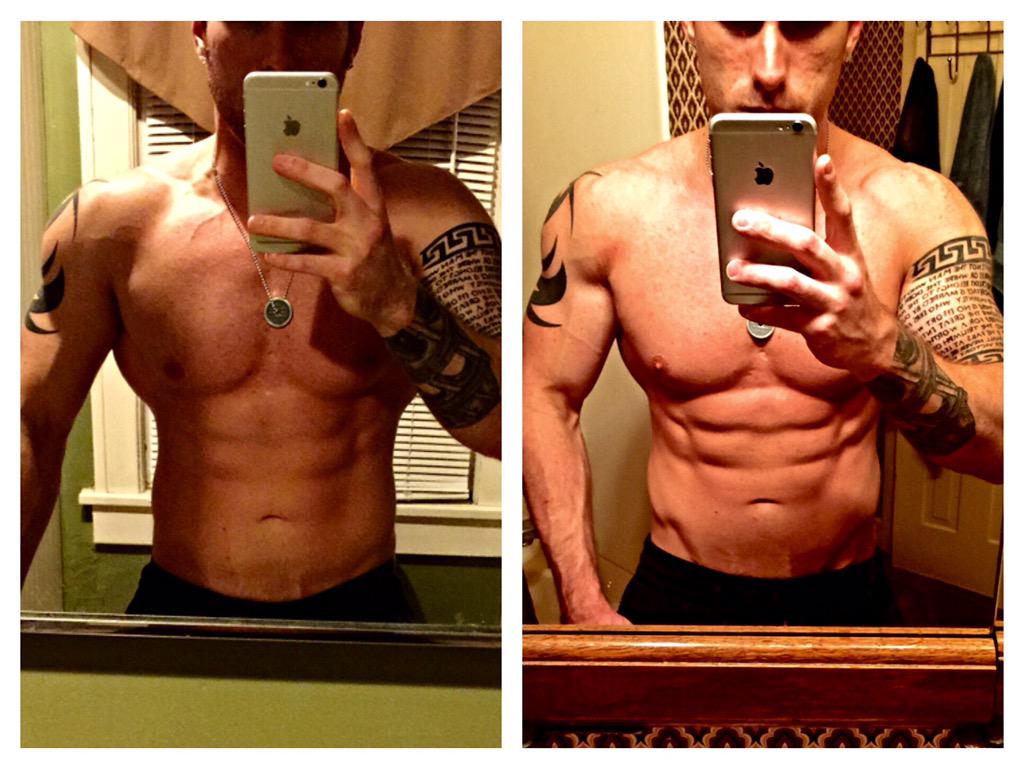 CPierstorff's tweet photo. Start of my 6th week using #MuscleMatrix 8% bf Thanks @ryanphughes
#SummerCut #FitFam http://t.co/Exejbcx7w7