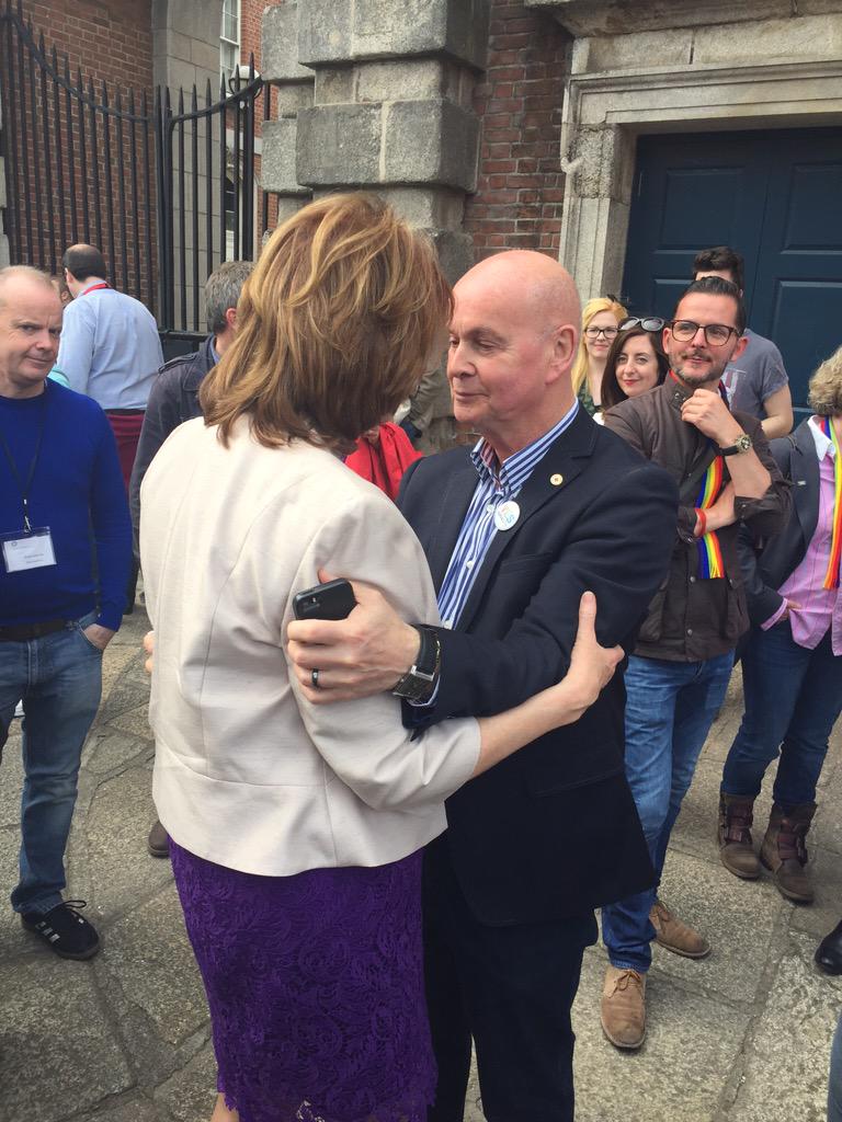 TJ_Politics's tweet photo. Touching moment between Joan Burton and Pat Carey #MarRef http://t.co/dvuXQTO2xV