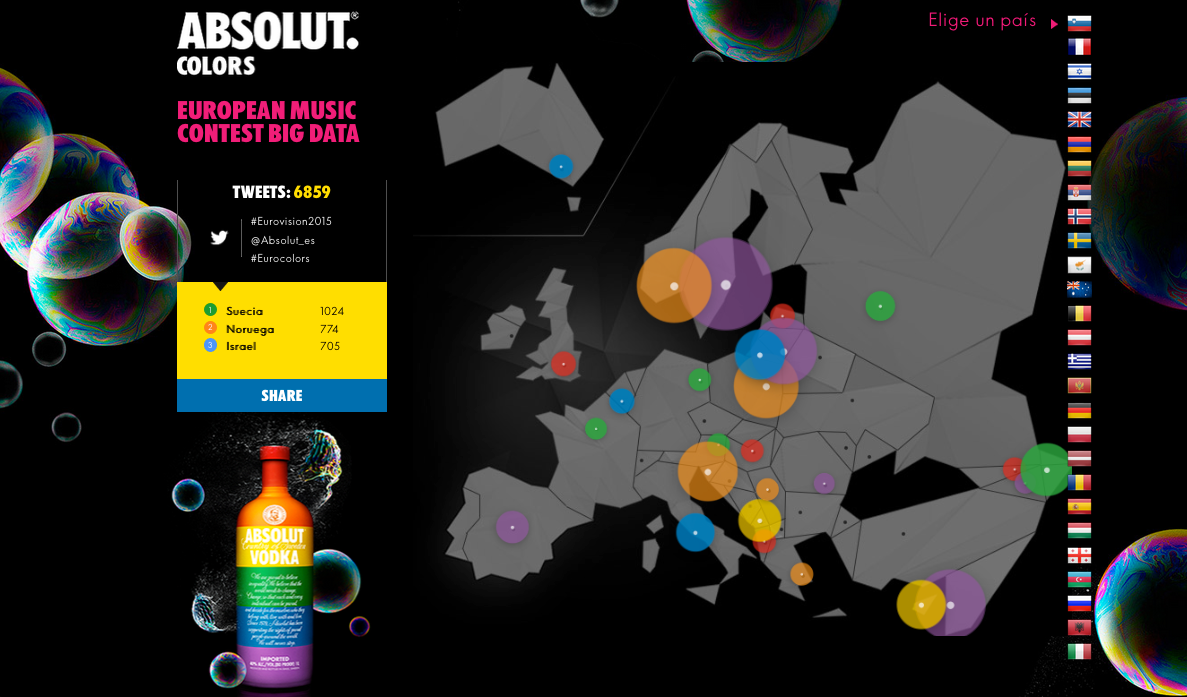 DarwinVerne's tweet photo. Podéis seguir #Eurovision2015  en tiempo real a través de http://t.co/REH0IQCP3T y desde @Absolut_ES. #EuroColors http://t.co/OyztkZI36r