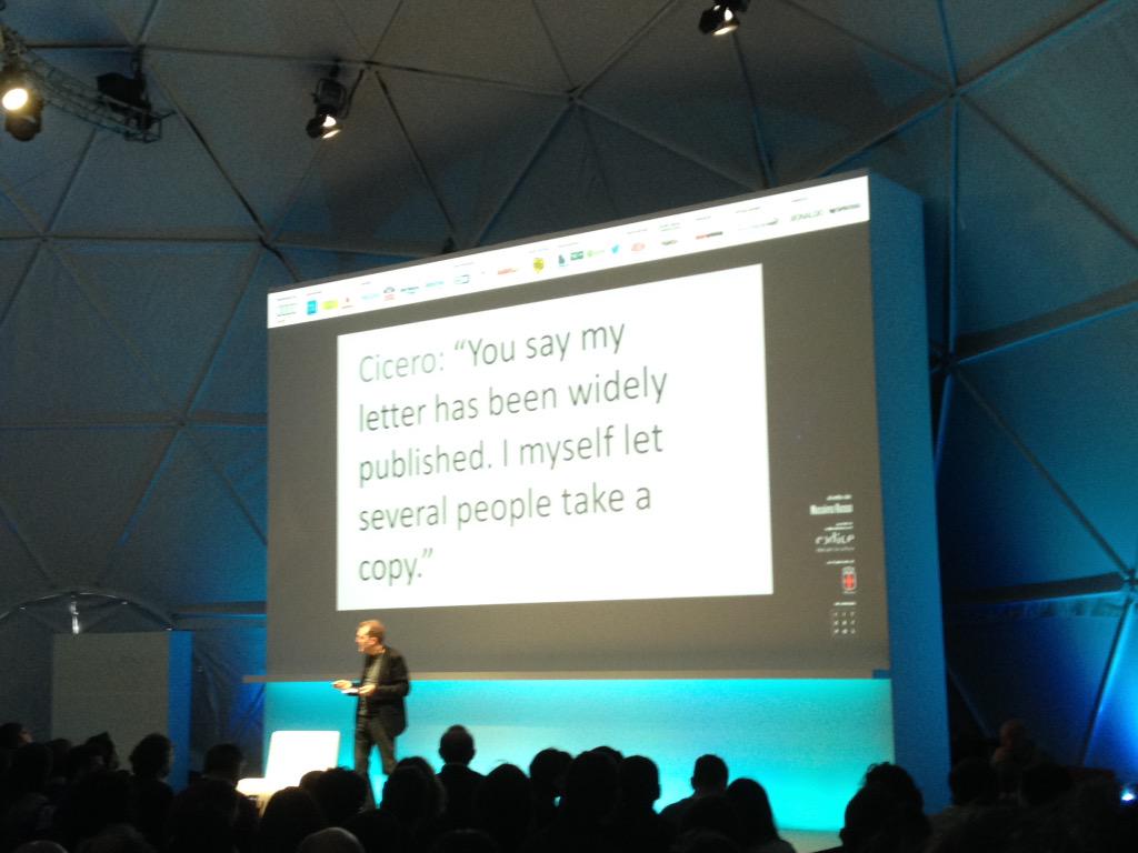 FedericaLallo's tweet photo. I media sono sempre esistiti #wiredfest http://t.co/AUVL1lg9JC