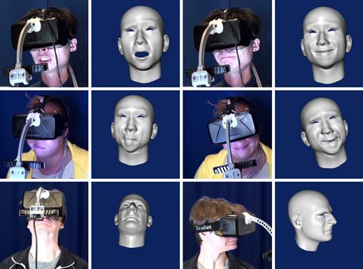virtrealitytime's tweet image. Oculus Rift Hack Transfers Your Facial Expressions onto Your Avatar goo.gl/Zgdc3L #oculusrift