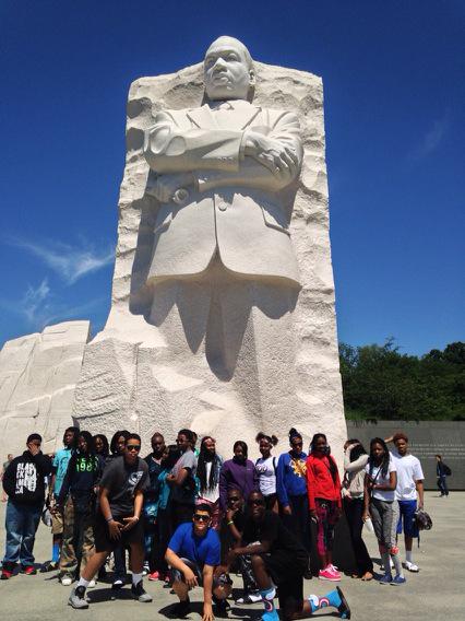 raliSTEM's tweet photo. Last day of touring, Morton Scholars at MLK memorial #mortonscholars #msurbanstem http://t.co/kMNmYYIn2E