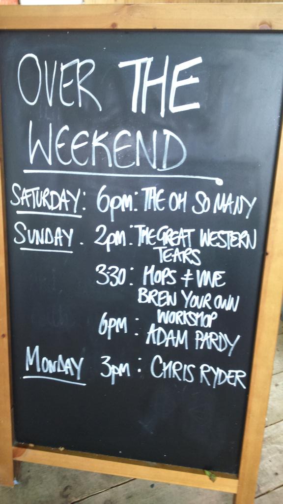 What's on @TheChesterOx4 inaugural Beer Festival this bank holiday weekend!