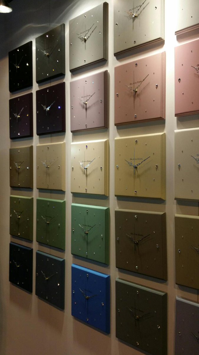 TaskersOnline's tweet image. Back in stock! Our beautiful range of Olivia Earl Wall clocks finished with Swarovski Crystal #ClockStyle #Swarovski