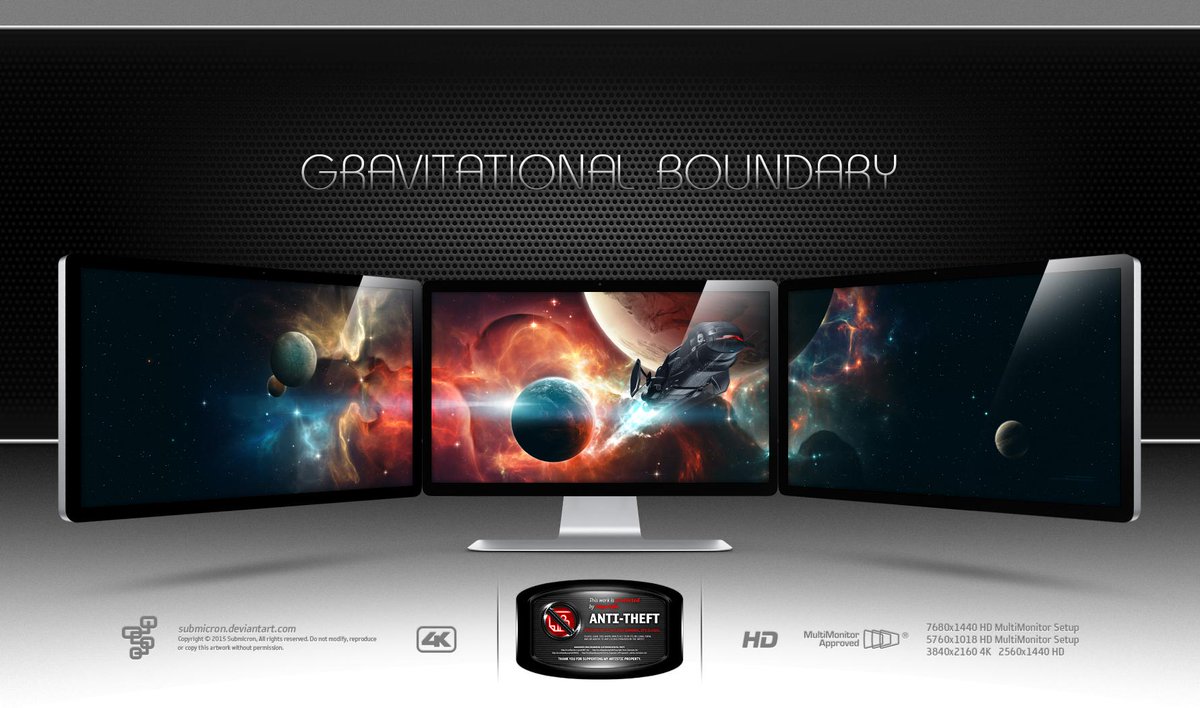 DailyDeviations's tweet image. Gravitational Boundary by submicron #MultiDisplay dlvr.it/9xDzj0