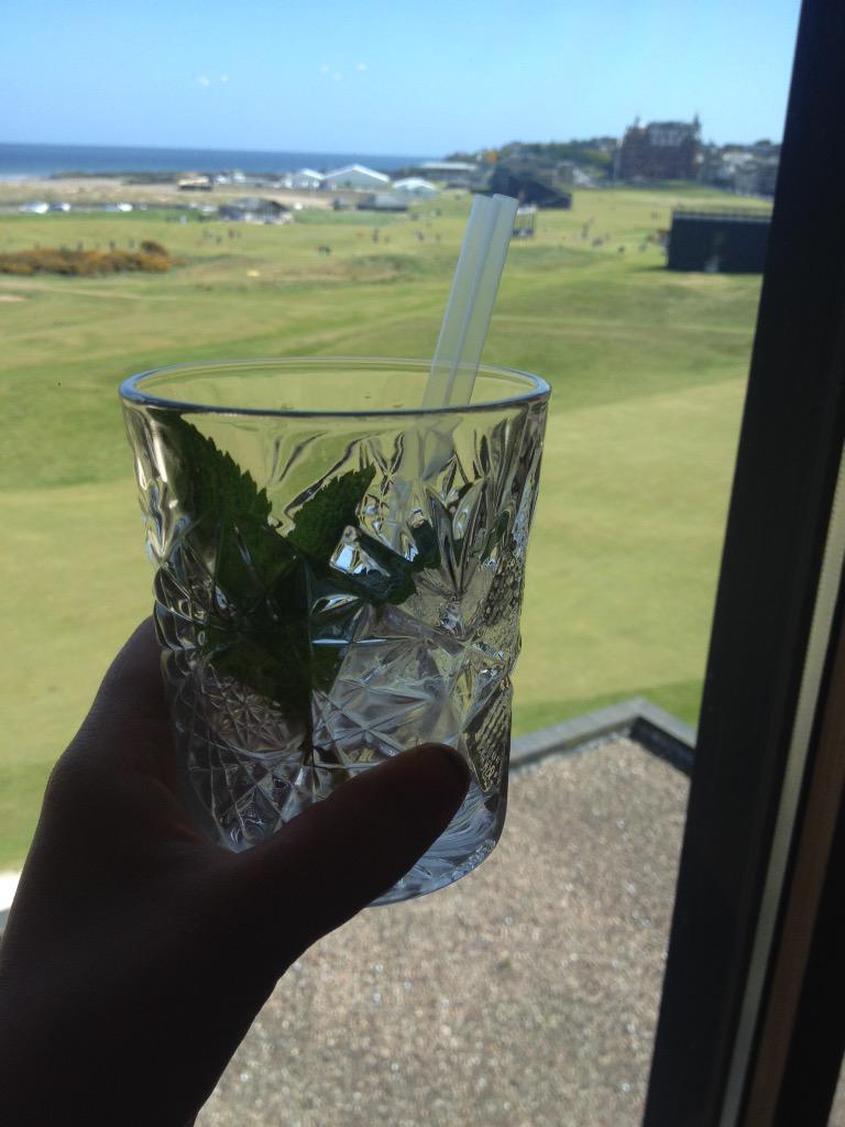 mcleanscotland's tweet photo. Eden Mill Golf Gin at the home of golf, let's see what all the fuss is about! #local #hickory @EdenMillSTA http://t.co/i3GFn6nu4y