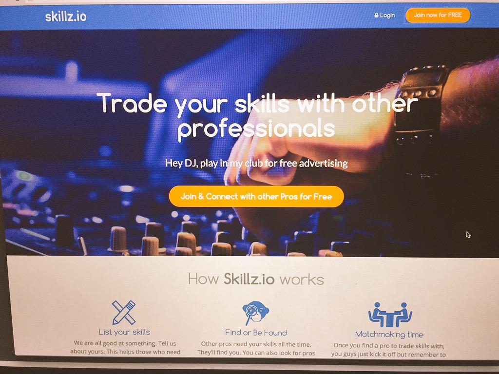skillz_io's tweet photo. Trade skills with other professionals. #SkillTrading #ComingSoon http://t.co/d1irMj4BHr