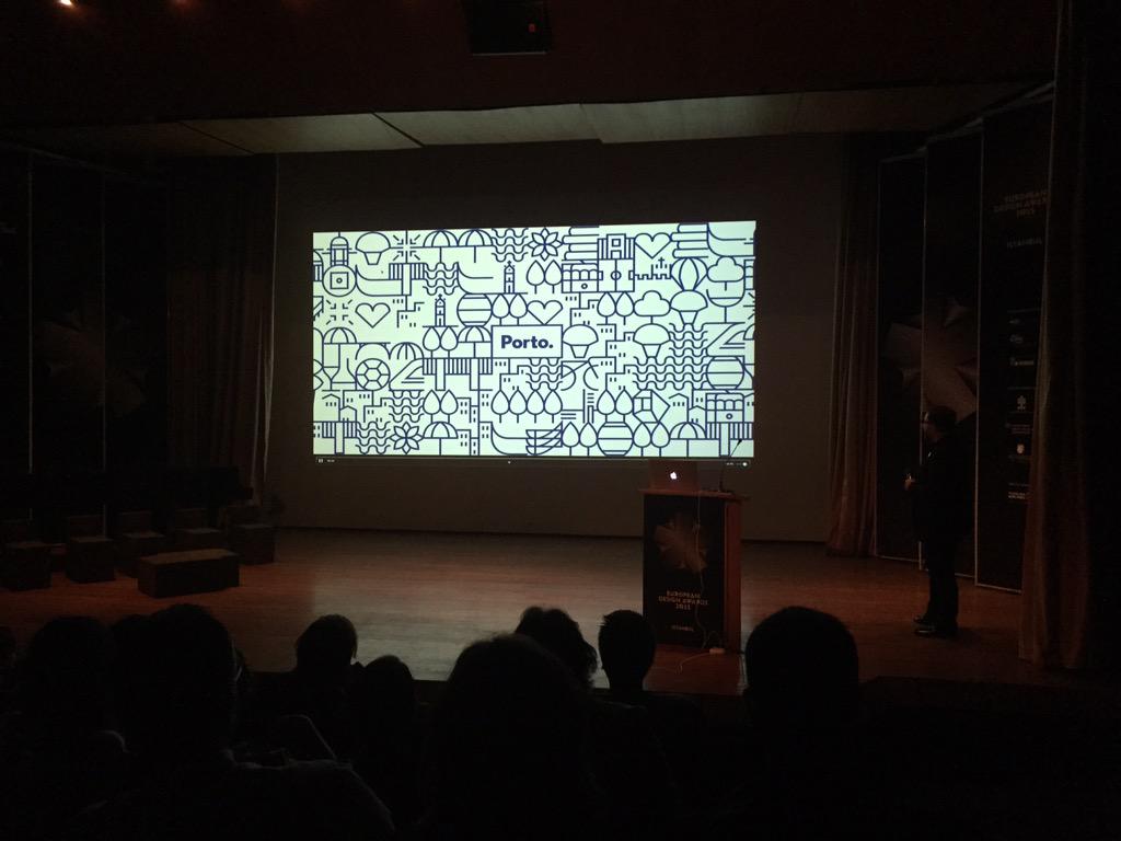 HardySeiler's tweet photo. Enjoyed the presentation of the #corporate #identity for city Porto done by @WhiteStudio_UK #EDAwards @europeandesign http://t.co/ggKRoSlBOE