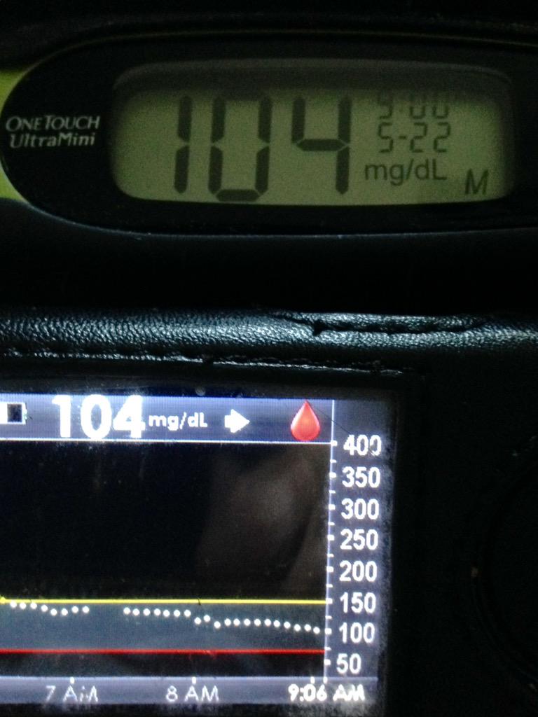 IM_TypeOne's tweet photo. Ain't tryin to cause a big sensation, just tweetin' 'bout my calibration #oldiebutgoodie #dexcomm #Afrezza #control http://t.co/HO0d24ALae