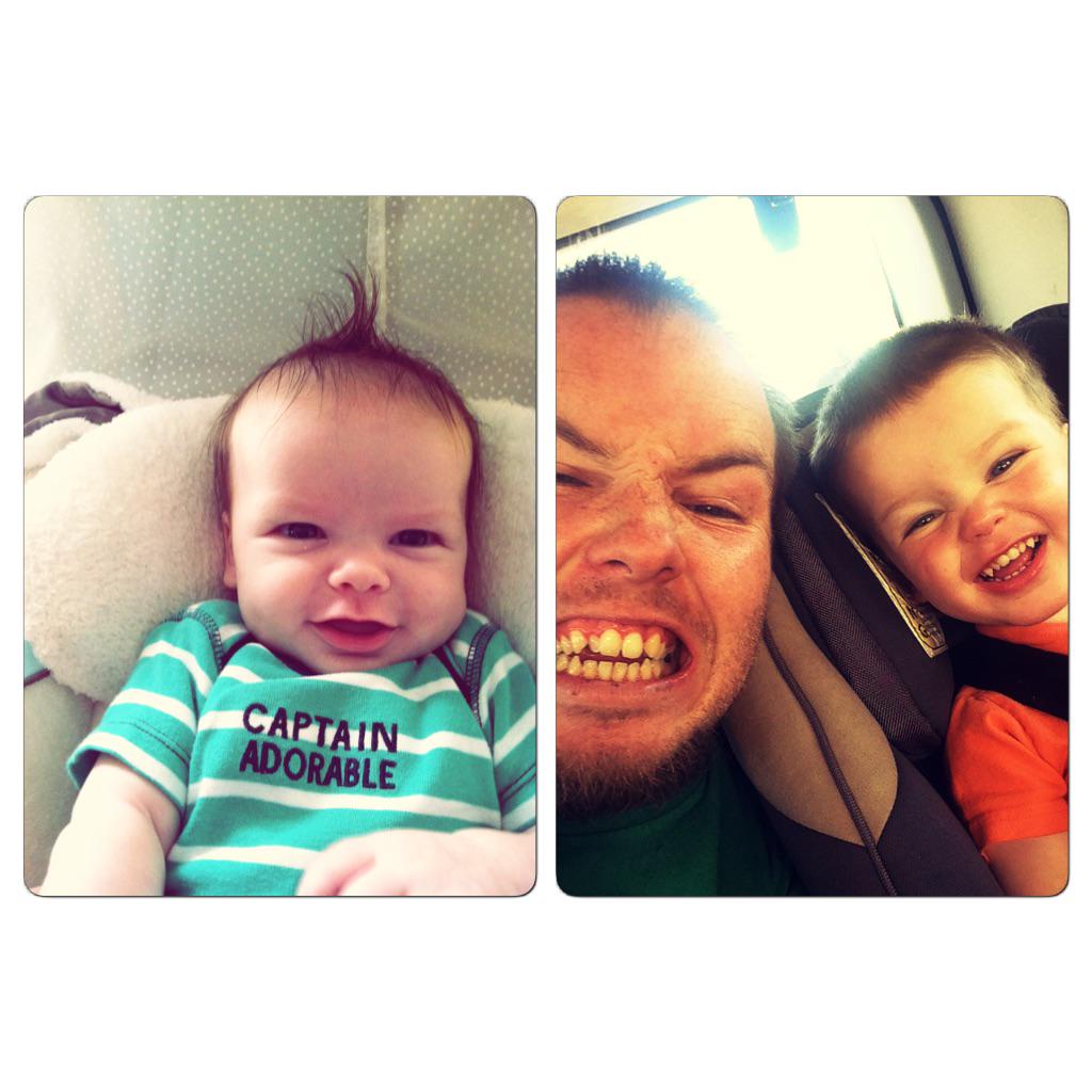 scottmaiden's tweet photo. Can't believe my lil man turns two today! #bestbuds #hesagrownup #Imadadwhat?!  http://t.co/1IDhu0wDZ4 http://t.co/OsqXFusIcS