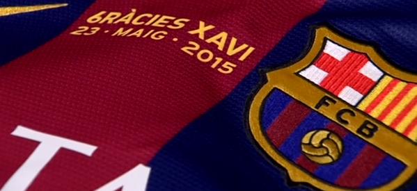 LaTdT's tweet photo. FOTOS. La samarreta de Xavi ja està a punt al vestidor del Barça. #LlegendaXavi #6raciesXavi http://t.co/1xUHXHpBKw