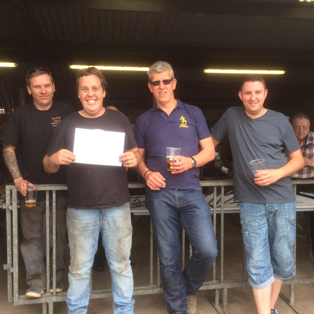 Blacksmithnik's tweet image. #happybirthday @taplowforge L2R @paulgillygilbert James @ashironworks @simon_hall_84 #devonshow #Westpoint #Exeter