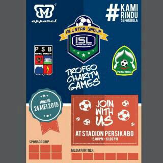 Saksikan <a href="/PSBkotabogor/">PSB KOTA BOGOR</a> besok hari minggu tgl 24 mei 2015 di stadion persikabo #KamiRinduSepakbola